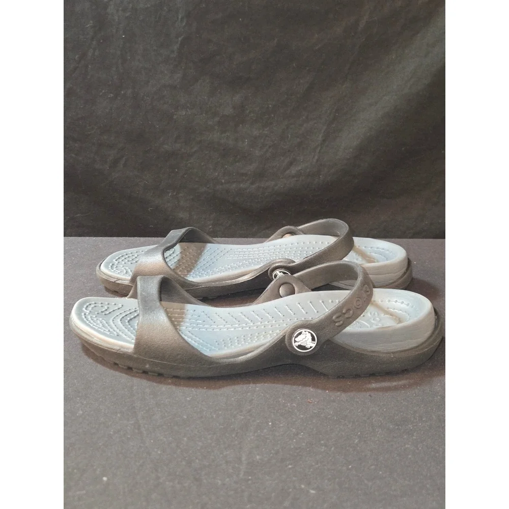 Crocs Kids Sloane Embellished Sandal Black Mary Jane Comfortable Shoes Size‎ 6